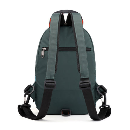 Factory direct new outdoor men's chest bag multi-functional fashion shoulder bag waterproof nylon cloth shoulder messenger bag