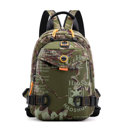 Factory direct new outdoor men's chest bag multi-functional fashion shoulder bag waterproof nylon cloth shoulder messenger bag