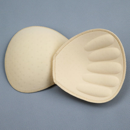 Thickened Triangle Intimates Overlock Sponge Breast Pad Inserts, Thin Top and Thick Bottom Round Sponge Swimsuit Sponge Cup