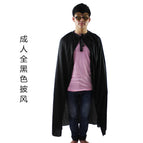 Adult all black cape 1 piece