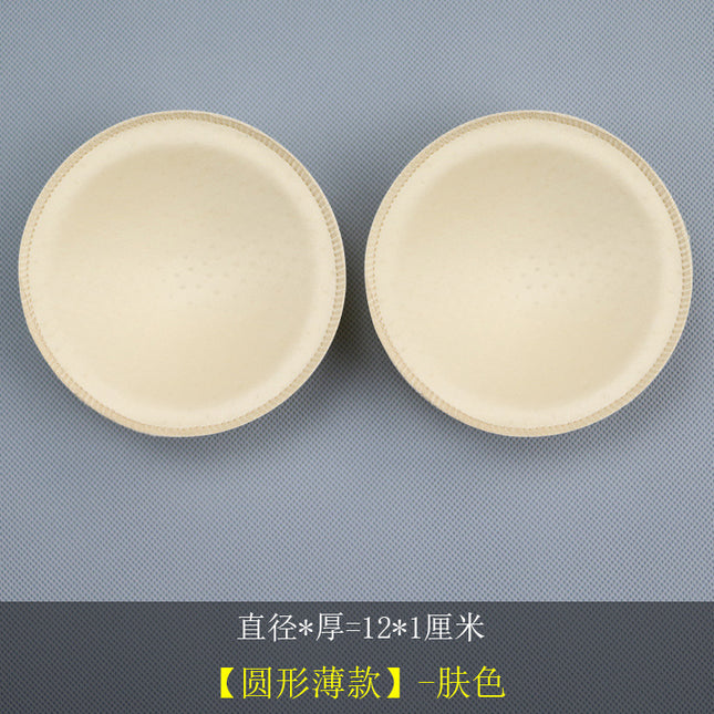 Thickened Triangle Intimates Overlock Sponge Breast Pad Inserts, Thin Top and Thick Bottom Round Sponge Swimsuit Sponge Cup