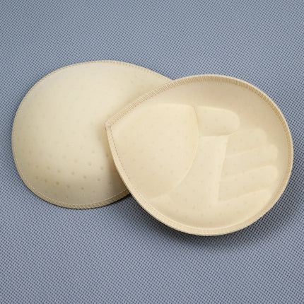 Thickened Triangle Intimates Overlock Sponge Breast Pad Inserts, Thin Top and Thick Bottom Round Sponge Swimsuit Sponge Cup