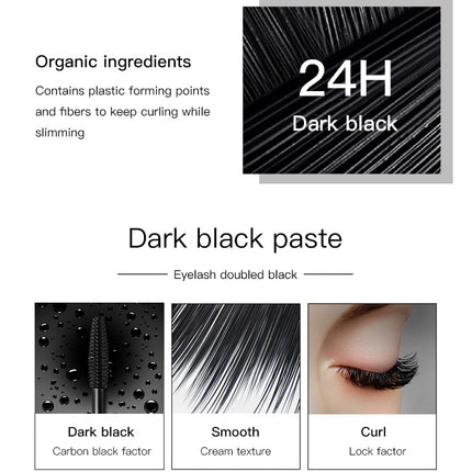 Extension 4D Pure Silk Fiber Lash Mascara Makeup Waterproof Ultra Black Volume and Length Thick lash Extension Makeup  Eyelash