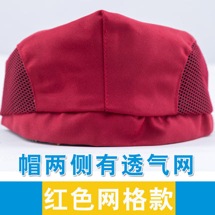 Kitchen breathable mesh chef hat men's restaurant thin hat beret waiter work peaked cap female summer