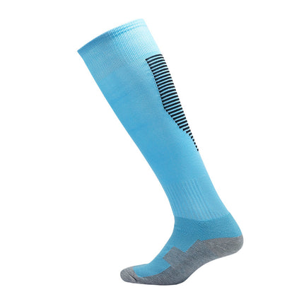 Cross-Border Autumn and Winter Over-The-Knee Towel Bottom Football Socks for Women and Men Breathable Children's Warm Stockings Sports Socks Wholesale