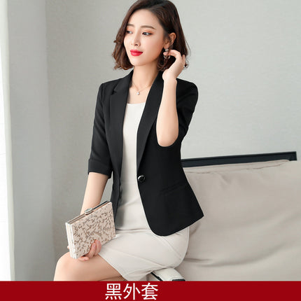 Professional Suit suit Female Temperament Host Dress Interview Dress Suit Work Clothes Front Desk Workwear British Style