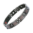 steel all black red fiber