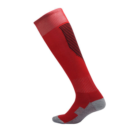 Cross-Border Autumn and Winter Over-The-Knee Towel Bottom Football Socks for Women and Men Breathable Children's Warm Stockings Sports Socks Wholesale