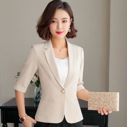 Professional Suit suit Female Temperament Host Dress Interview Dress Suit Work Clothes Front Desk Workwear British Style