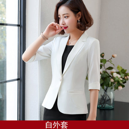 Professional Suit suit Female Temperament Host Dress Interview Dress Suit Work Clothes Front Desk Workwear British Style