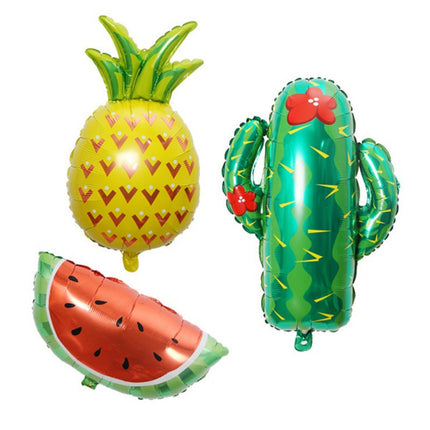 Large Fruit Shape Aluminum Film Balloon Hawaiian Style Glasses Fruit Birthday Party Party Decoration Balloon