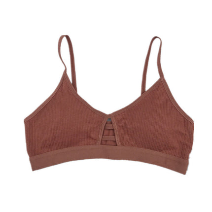 New thread cotton without steel ring breast hollow bralette breathable ultra-thin comfortable women's underwear bra explosion