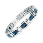 steel silver blue fiber