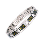 steel silver yellow fiber