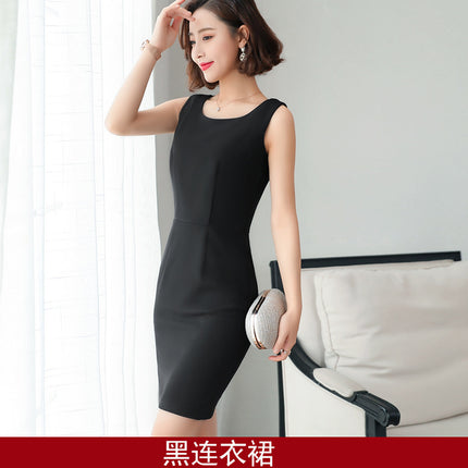 Professional Suit suit Female Temperament Host Dress Interview Dress Suit Work Clothes Front Desk Workwear British Style