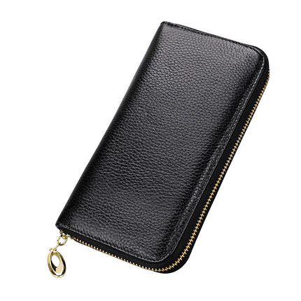 Women's Leather Wallet Long Creative Women's Wallet Multi-card Card Bag Zipper Clutch Gift Wholesale