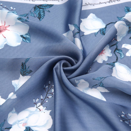 New silk satin 53cm * 53cm Japanese and Korean wind small clear kapok imitation silk small square scarf scarf scarf scarf