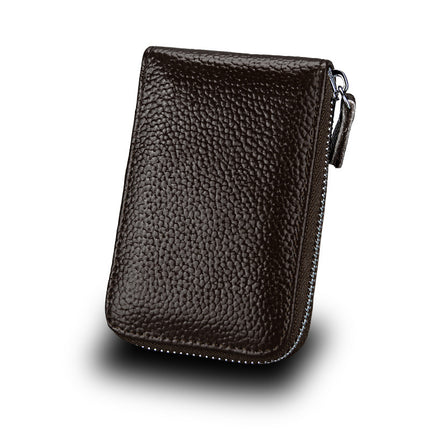 Manufacturer Wholesale Custom Anti-Theft Genuine Leather Card Holder in Stock, Candy Color Accordion Card Holder, Bus Card Holder, Women's Coin Purse