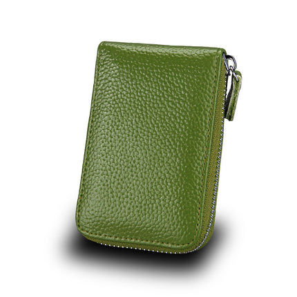 Manufacturer Wholesale Custom Anti-Theft Genuine Leather Card Holder in Stock, Candy Color Accordion Card Holder, Bus Card Holder, Women's Coin Purse