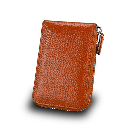 Manufacturer Wholesale Custom Anti-Theft Genuine Leather Card Holder in Stock, Candy Color Accordion Card Holder, Bus Card Holder, Women's Coin Purse