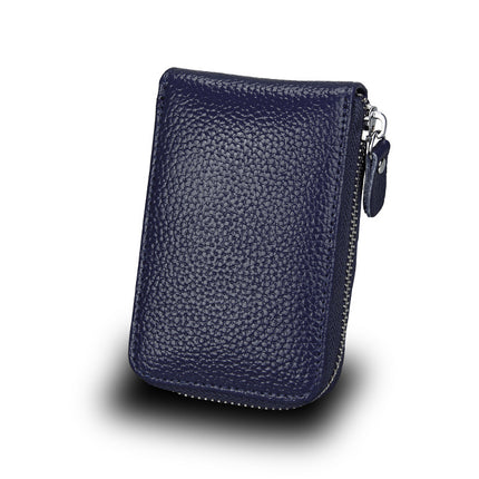 Manufacturer Wholesale Custom Anti-Theft Genuine Leather Card Holder in Stock, Candy Color Accordion Card Holder, Bus Card Holder, Women's Coin Purse