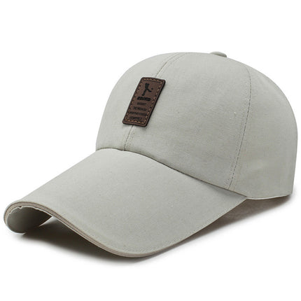 Hat Korean Style Extended Brim Baseball Cap Trendy Summer Men and Women Sunshade Fishing Hat Outdoor Sports Peaked Cap