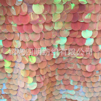 18mm round encrypted sequin cloth, magic powder mermaid sequins, dress stage clothing fabric, background