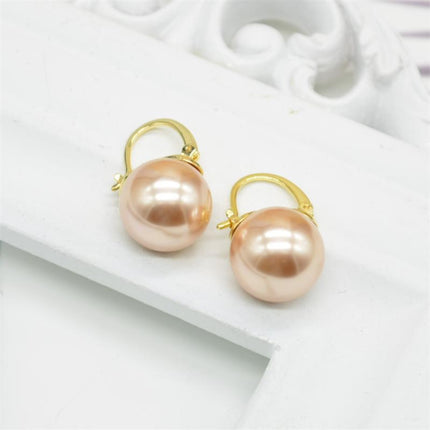Qingdao Wholesale European and American Fashion Sense Earrings French Baroque Earrings Women Internet Celebrity Elegant Big Pearl Earrings presale