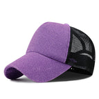 Gold and silver thread mercerized cloth-purple / Adjustable suitable for 55-59cm head circumference