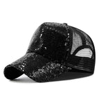 Sequin style-Black / Adjustable suitable for 55-59cm head circumference