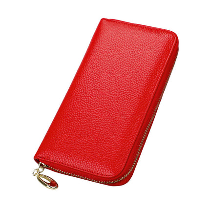 Women's Leather Wallet Long Creative Women's Wallet Multi-card Card Bag Zipper Clutch Gift Wholesale