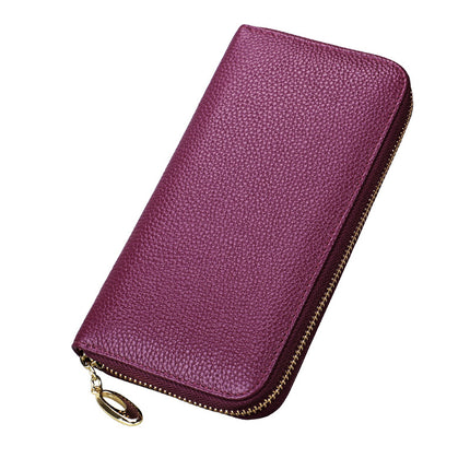 Women's Leather Wallet Long Creative Women's Wallet Multi-card Card Bag Zipper Clutch Gift Wholesale