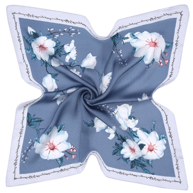 New silk satin 53cm * 53cm Japanese and Korean wind small clear kapok imitation silk small square scarf scarf scarf scarf
