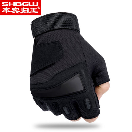 Tactical Gloves Summer Men's Military Fans Outdoor Cycling Sports Fitness Equipment Dumbbells Non-Slip Wear-Resistant Half-Finger Wrist Guards