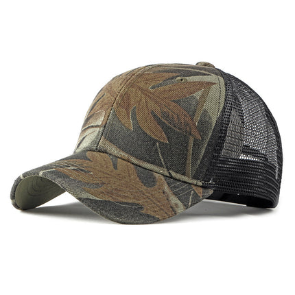 Hat Men's Korean-style Cap All-match Baseball Cap Men's Outdoor Sunscreen Breathable Shade Mesh Cap Women's Summer