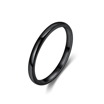 Cross-border Titanium Steel Ring Internet Celebrity Hand Jewelry Korean Style Elegant Simple Thin Gossy Index Finger Tail Ring Joint Ring