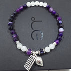 J03 anklet purple agate