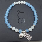 J03 anklet blue chalcedony