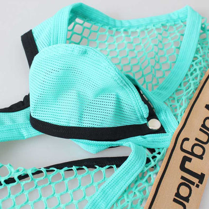 Wj Online Men's Underwear Briefs Summer Low Waist Nylon Mesh Breathable Removable Bag Back Empty 2025