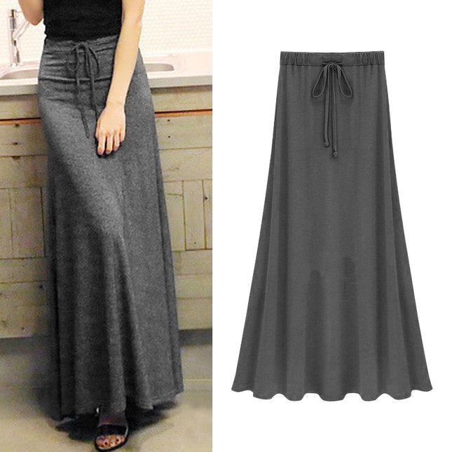Split Skirt Women's Summer Long Skirt 100.00kg New Modal Strap A- line Skirt Slim-fit Long Skirt Skirt