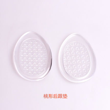 Insoles Women's High Heels Invisible Half Size Pad Silicone Heel Pad Anti-pain Slow Pressure Anti-abrasion Foot Back Half Pad Heel Pad Adhesive