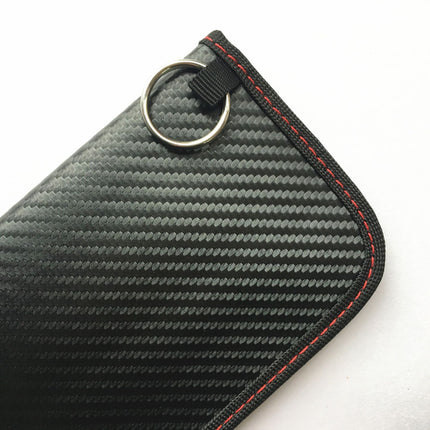 New foreign trade explosion 6 inch anti-radiation mobile phone signal shielding bag carbon fiber car shielding key bag