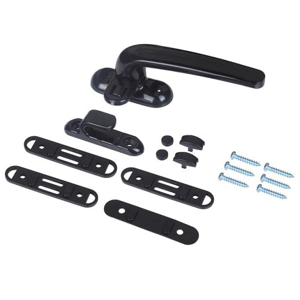 Export ball handle aluminum alloy plastic steel door and window lock seven-word handle casement window handle 7-word handle lock