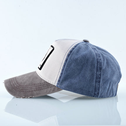 AliExpress Explosions Washed Cotton European and American Vintage Pure Cotton Embroidered Animal Baseball Cap Cap Trucker Cap