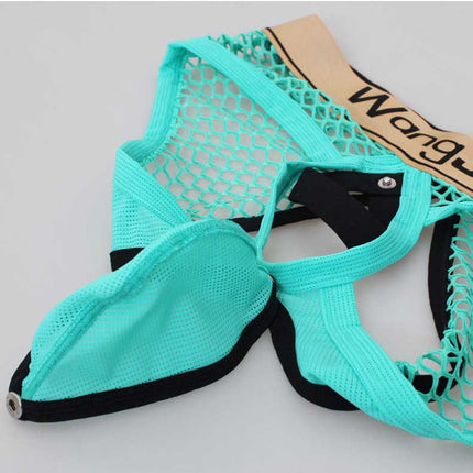 Wj Online Men's Underwear Briefs Summer Low Waist Nylon Mesh Breathable Removable Bag Back Empty 2025