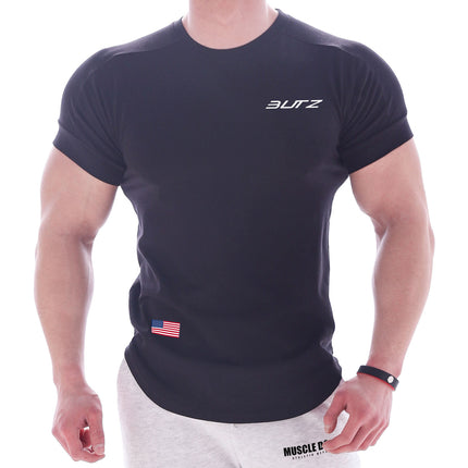 2021 Cross-border Europe and the United States New Quick-drying Fitness Sports Short-sleeved Men's T-shirt Summer Fitness Wear Casual Wear Manufacturers