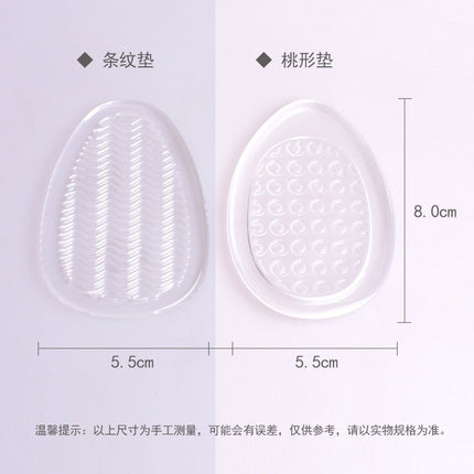 Insoles Women's High Heels Invisible Half Size Pad Silicone Heel Pad Anti-pain Slow Pressure Anti-abrasion Foot Back Half Pad Heel Pad Adhesive