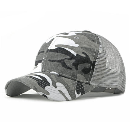 Hat Men's Korean-style Cap All-match Baseball Cap Men's Outdoor Sunscreen Breathable Shade Mesh Cap Women's Summer