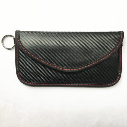 New foreign trade explosion 6 inch anti-radiation mobile phone signal shielding bag carbon fiber car shielding key bag