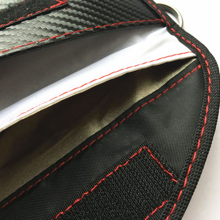 New foreign trade explosion 6 inch anti-radiation mobile phone signal shielding bag carbon fiber car shielding key bag